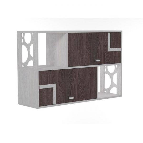 Полка навесная 2 «Омега 16», 1000 ? 310 ? 685 мм, цвет ясень анкор светлый / анкор тёмный