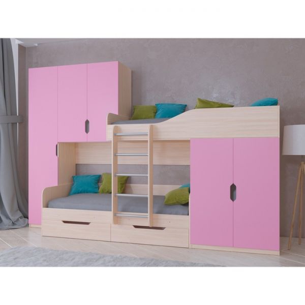 Детский комплекс «Лео», цвет дуб молочный/дуб шамони