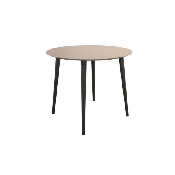 Стол обеденный Сканди-2 900х900х750 белый/светлый лак