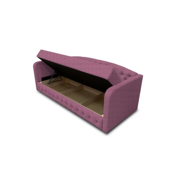Диван-кровать с каретной стяжкой «Гарвард 2», велюр, цвет shaggy wine