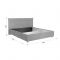 Кровать Альба с орт. основанием + ПМ 1600х2000 галька (велюр)
