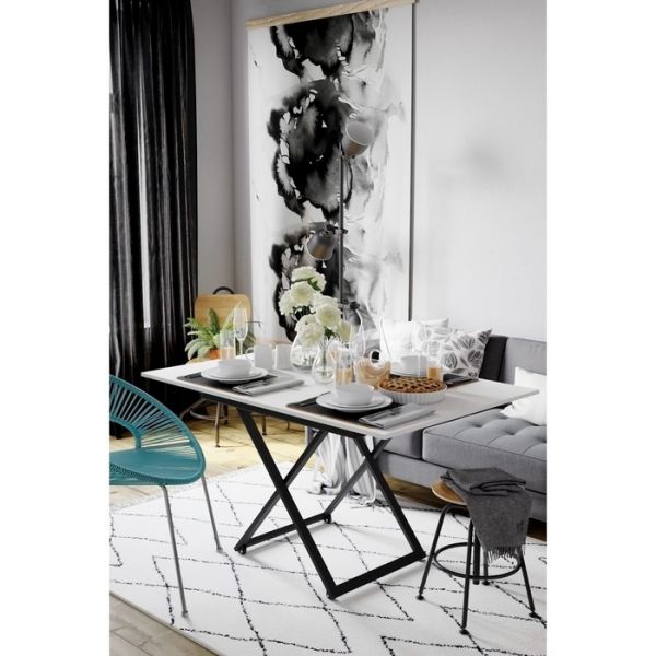 Стол универсальный «Генри», 905 (1360) ? 680 (905) ? 765 (400) мм, цвет белый премиум