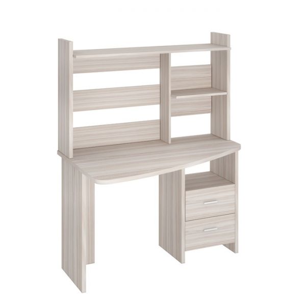 Компьютерный стол, 1200 ? 690 ? 1520 мм, левый угол, цвет белый жемчуг