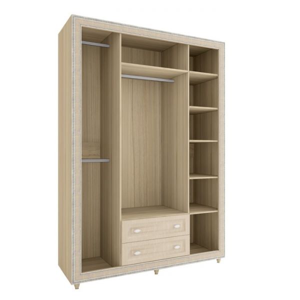 Шкаф 4-створчатый «Калипсо 24», 1600 ? 590 ? 2285 мм, цвет венге