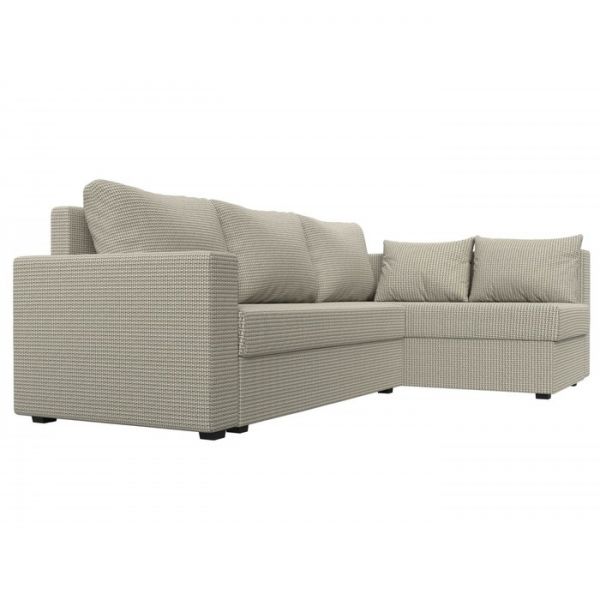 Угловой диван «Мансберг», механизм еврокнижка, угол левый, рогожка, цвет корфу 02