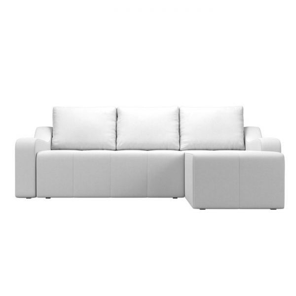 Угловой диван «Элида», правый угол, экокожа, цвет бежевый