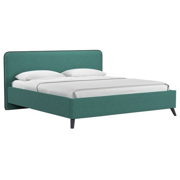Кровать Миа, 1800х2000, ортопедическое осн+ПМ, Купер 16/ Изумрудный
