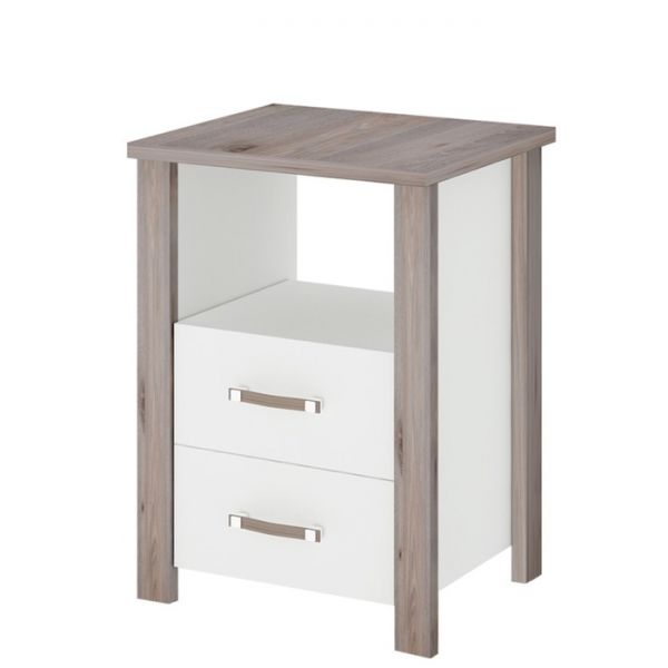 Тумба высокая, 520 ? 460 ? 750 мм, цвет нельсон / белый