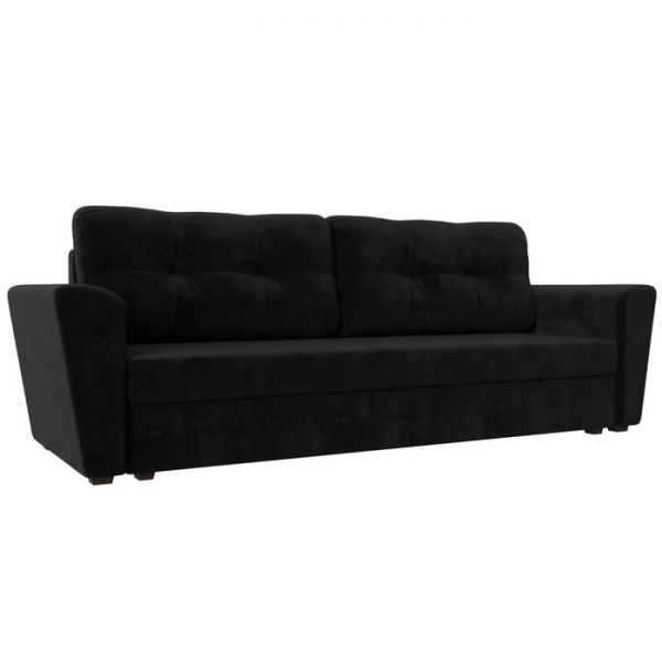 Диван прямой «Амстердам лайт», еврокнижка, велюр, цвет бежевый