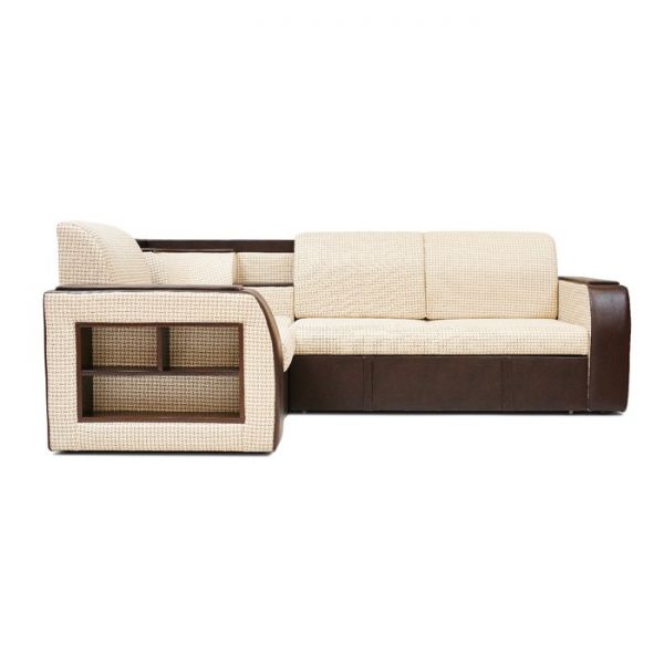 Угловой диван «Фараон», ППУ, механизм дельфин, цвет галс 3 / астор 536