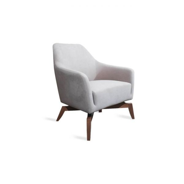 Стул-кресло Блуа 750х800х900 бук, цвет покраски светлый орех, ткань велюр кремовый