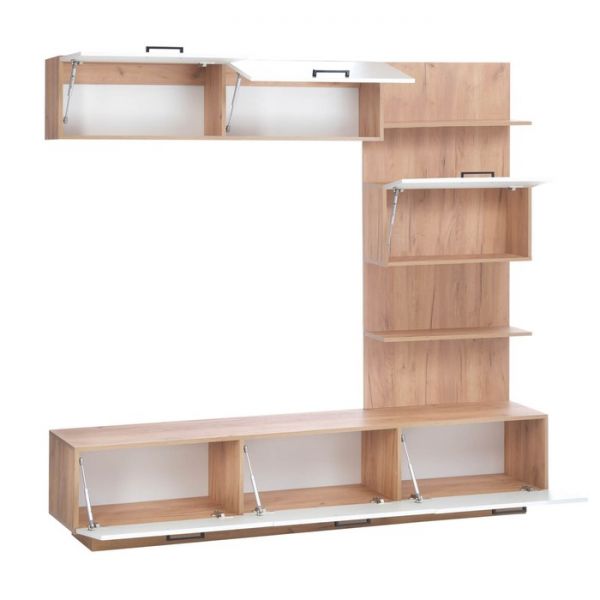 Гостиная Торент, Дуб крафт золотой/Белый