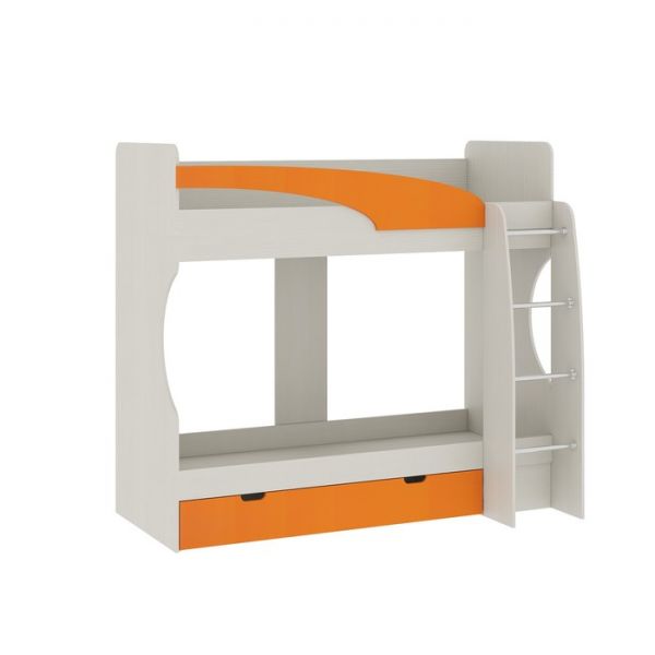 Кровать Карамель 77-02 1856х2042х1126 Сосна карелия /Оранжевый