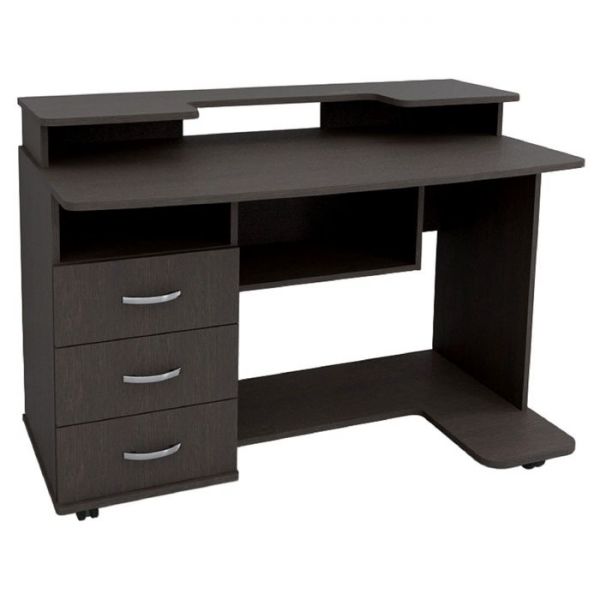 Стол компьютерный Юниор-1  Дуб молочный/венге