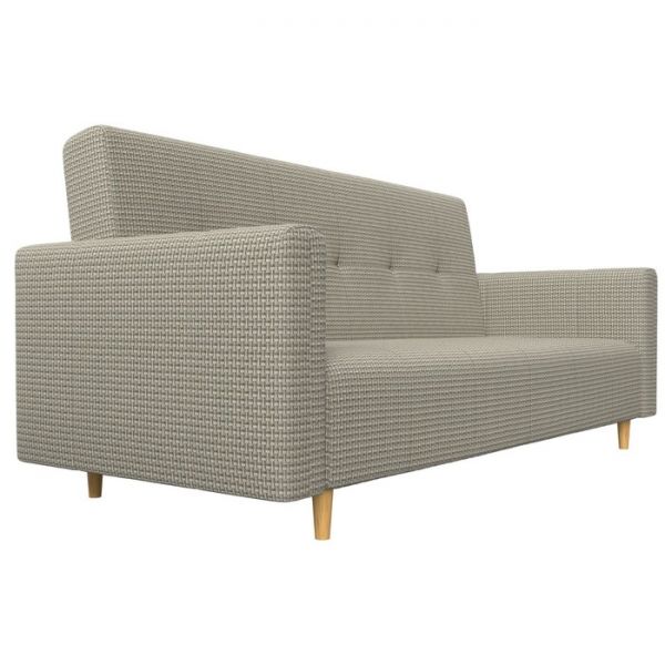 Прямой диван-книжка «Вест», механизм книжка, рогожка, цвет бежевый