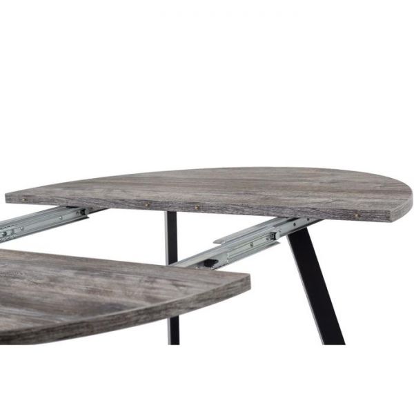 Стол РИМ D-940/1390 Сосна Пасадена/Опора РИМ Гаспар-К, черный матовый