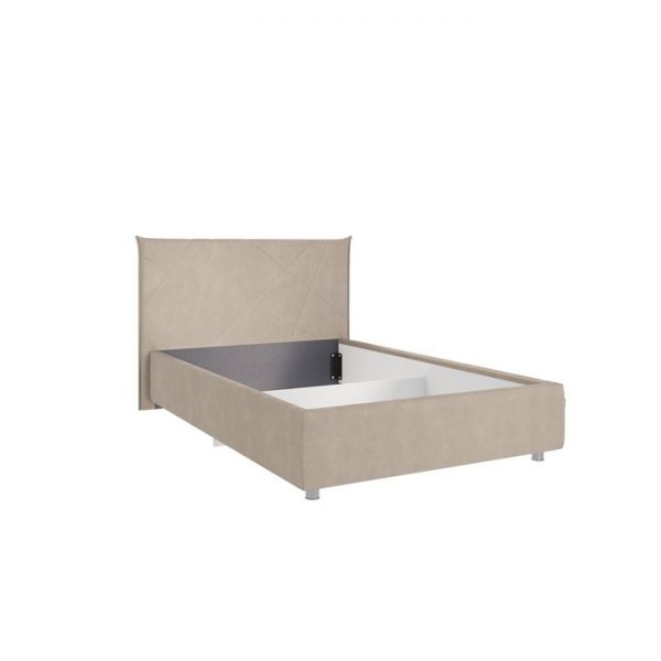 Кровать Бест с ортопедом 1200х2000 капучино (велюр)