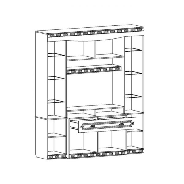 Стенка Мария-луиза Бодега белый