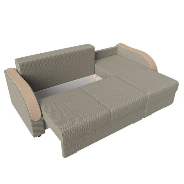 Угловой диван «Дарси», механизм еврокнижка, рогожка, цвет корфу 02