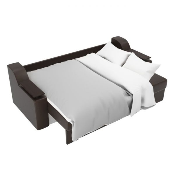 Диван прямой «Сенатор», механизм еврокнижка, экокожа, цвет бежевый