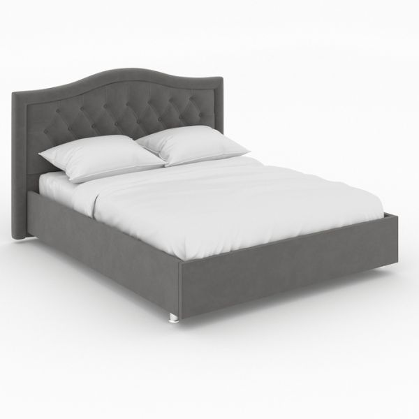 Кровать «Ротонда» с ПМ, 140 ? 200 см, ортопедическое основание, цвет Star Velvet 16 Grey