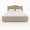Кровать «Ротонда» без ПМ, 140 ? 200 см, ортопедическое основание, цвет Star Velvet 7 Beige