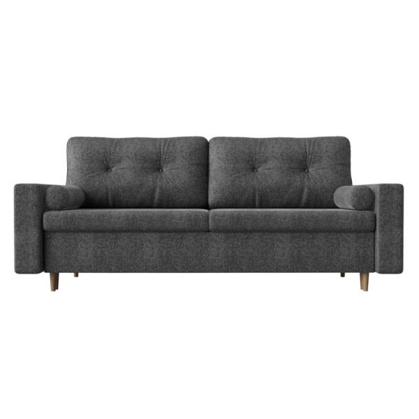 Диван прямой «Белфаст», механизм пантограф, рогожка, цвет серый