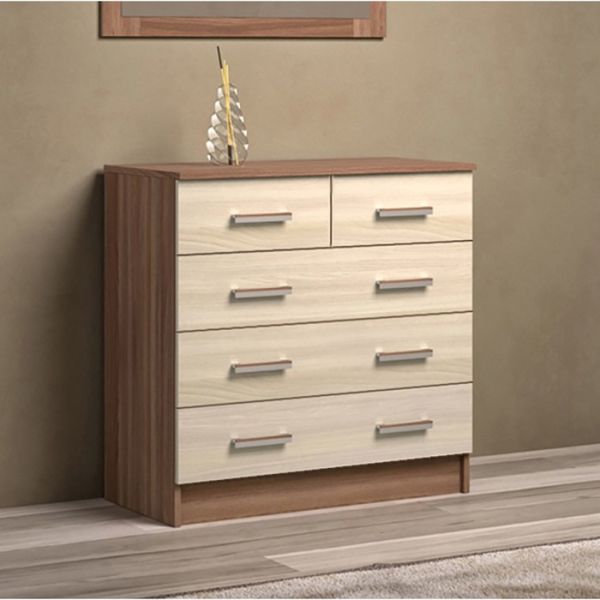 Комод Эра, 800 ? 830 ? 440, Ясень шимо светлый/Ясень шимо темный