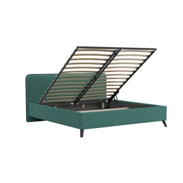 Кровать Миа, 1800х2000, ортопедическое осн+ПМ, Купер 16/ Изумрудный