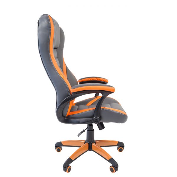 Кресло игровое Chairman game 22, серое/оранжевое