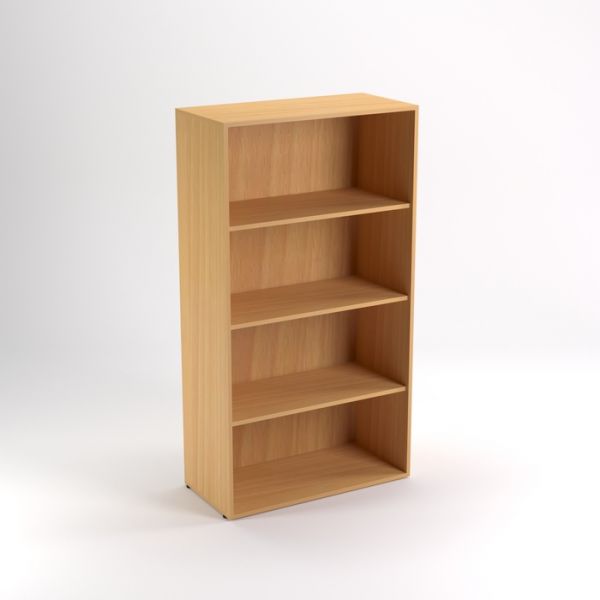 Шкаф стеллаж средний НШ-18, 760 ? 380 ? 1520 мм, белый шагр