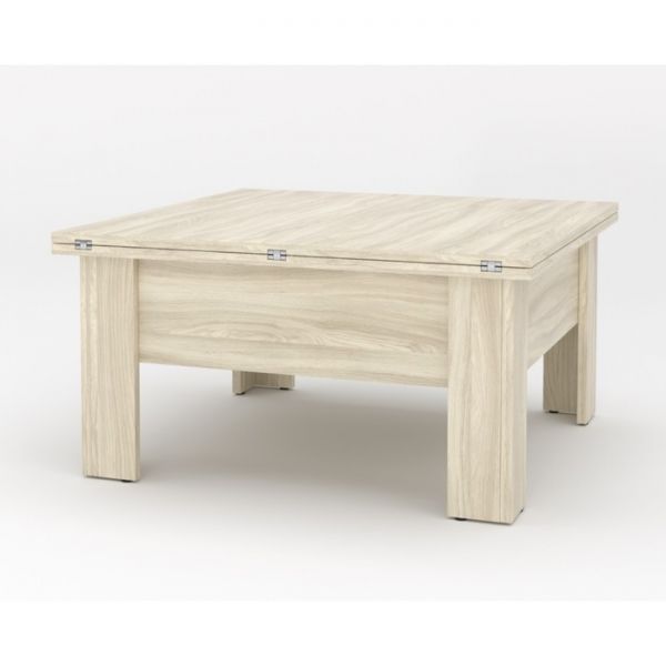 Стол-трансформер «Бета», 795 (1590) ? 795 ? 475 (815) мм, цвет шимо светлый