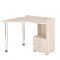 Стол СКМ-55, угол левый, 1100 ? 900 ? 810 мм, цвет белый жемчуг