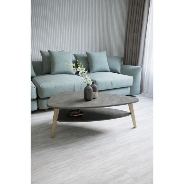 Стол журнальный «Ричмонд», 1090 ? 650 ? 380 мм, цвет белый / дуб светлый