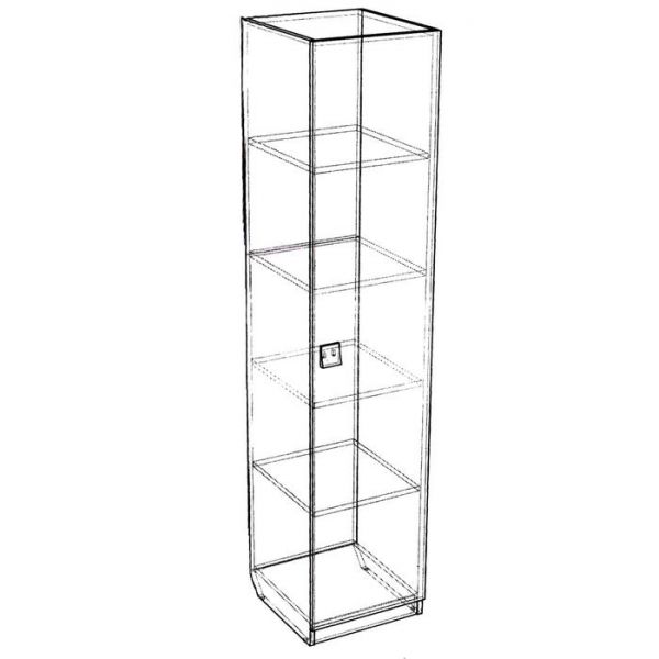 Пенал с полками «Умка», 400 ? 420 ? 1790 мм, цвет белый