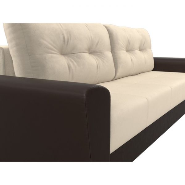 Диван прямой «Амстердам», механизм еврокнижка, рогожка, цвет серый