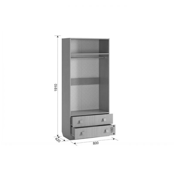 Детский гарнитур Амели №1 (Комплект 7 предметов) дуб млечный