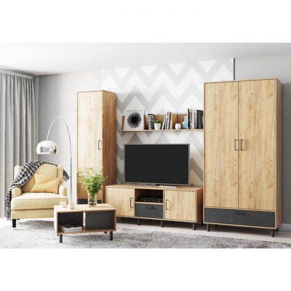 Комод ЛОФТ К-38 1000х450х1020 Малави/Дуб Бунратти