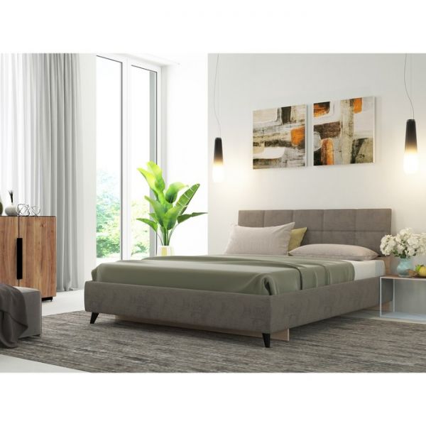 Кровать Svetlana-2, 1600х2000, велюр коричневый