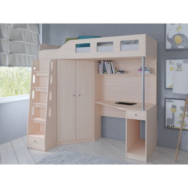 Детский комплекс «Астра 7», цвет дуб молочный/дуб молочный