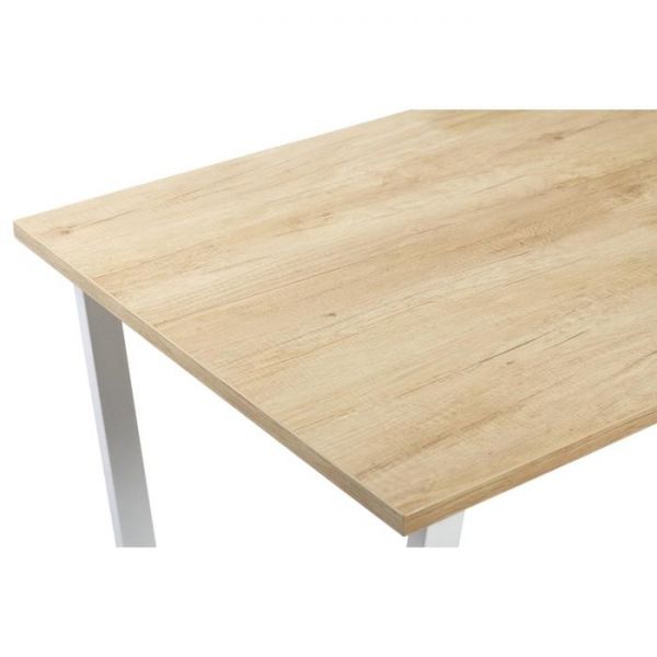 Стол АТЛАНТ-11 1300*800х750 Дуб Небраска/Опора АТЛАНТ-Белый глянец