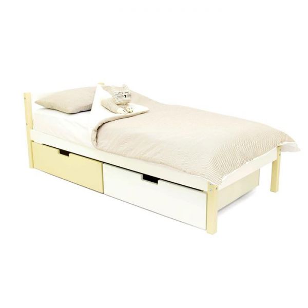 Детская кровать "Svogen classic бежево-белый"