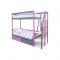 Детская двухъярусная кровать Бельмарко Svogen лаванда-графит