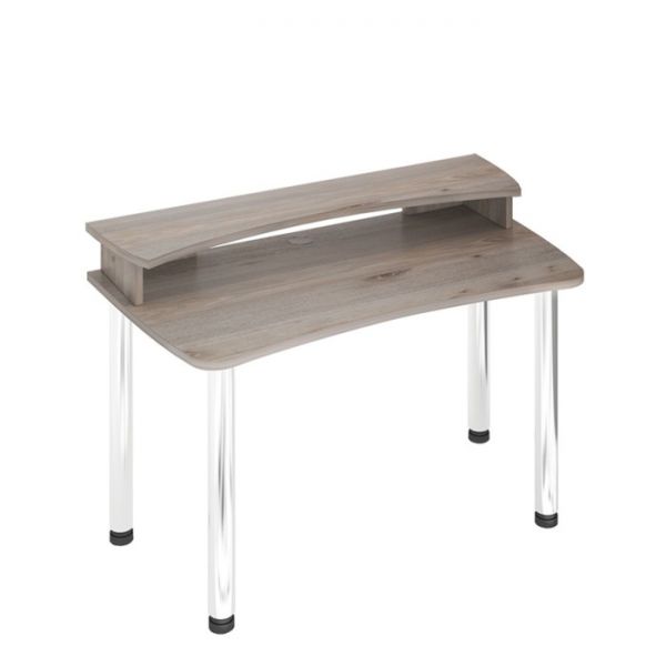 Стол СКЛ-Софт140МО с надстройкой, 1400 ? 750 ? 950 мм, цвет белый жемчуг