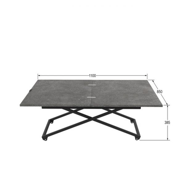 Стол трансформируемый «Андрэ Loft», 850 (1100) ? 550 (850) ? 400 (725) мм, ЛДСП, белый