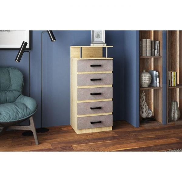 Комод Виго-10, 500*1100*440, Дуб сонома/Бетон