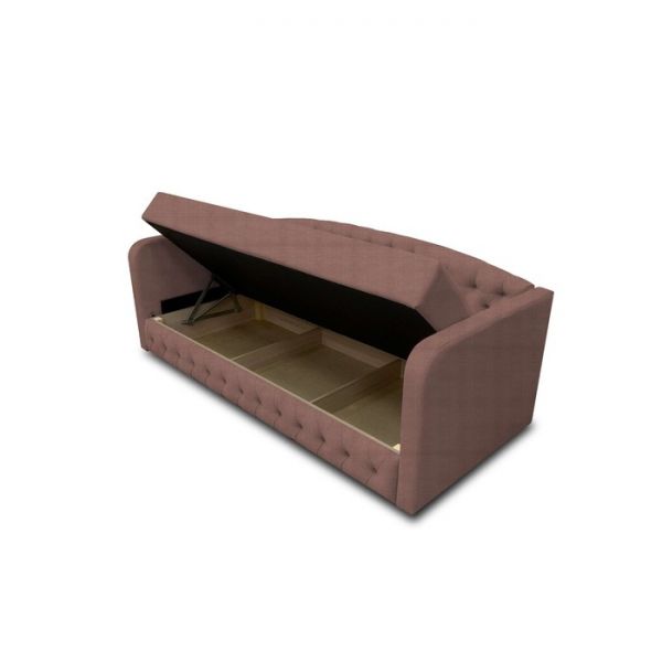 Диван-кровать с каретной стяжкой «Гарвард 2», велюр, цвет shaggy wine