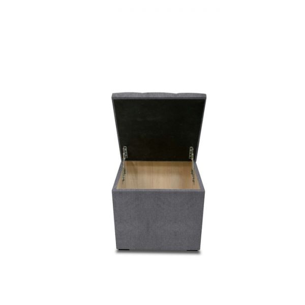 Пуф с крышкой и утяжкой, 400 ? 400 ? 420 мм,  рогожка, цвет savana plus yellow