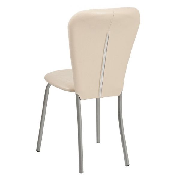 Стул "Кафе-2" Серебристый металлик/шоколадная рептилия