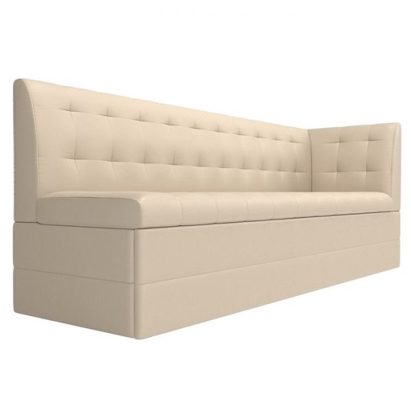 Кухонный диван «Бриз с углом», рогожка, цвет серый